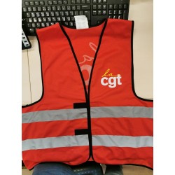 GILET ROUGE  FLUO