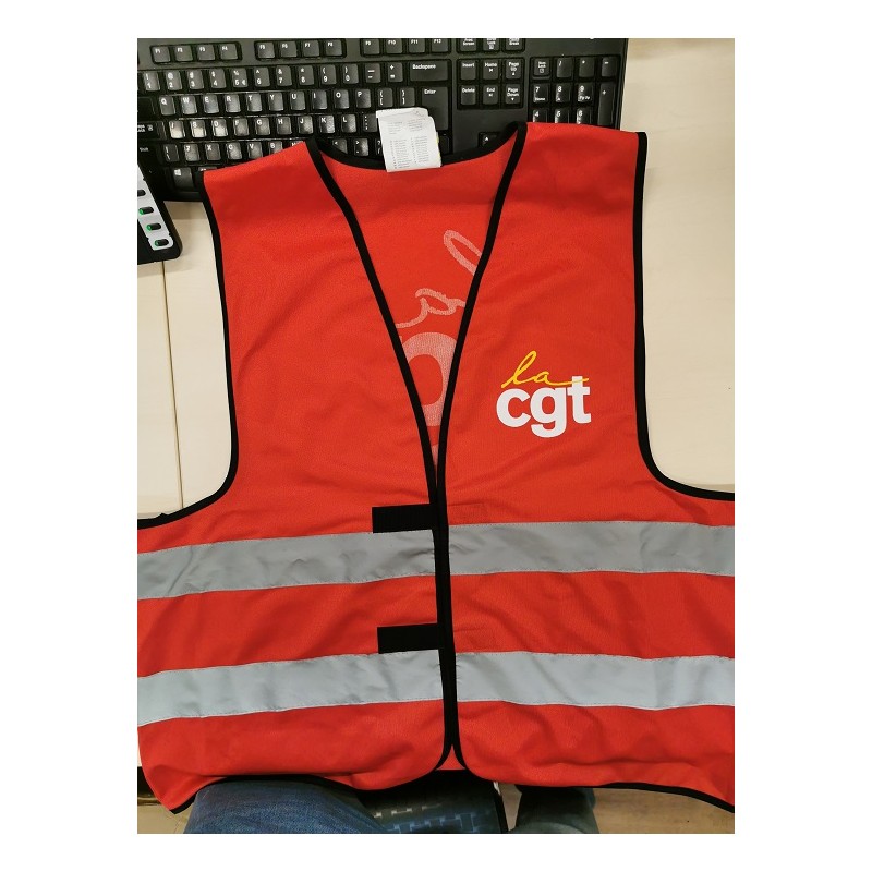 GILET ROUGE  FLUO